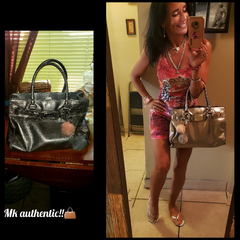 Big Silver Authentic MK bag
